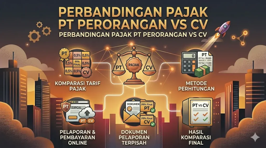Perbandingan Pajak PT Perorangan vs CV